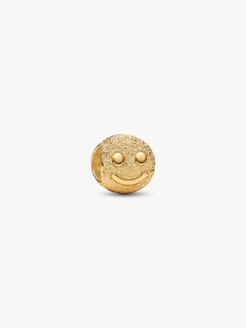 Pandora Textured Happy Face Mini Charm